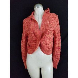 3/$15 Lane Bryant 14 16 Orange Hooded Cardigan